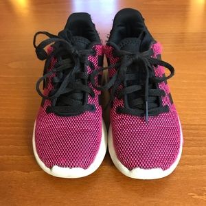 Pink Adidas cloudfoam sneaker youth size 11